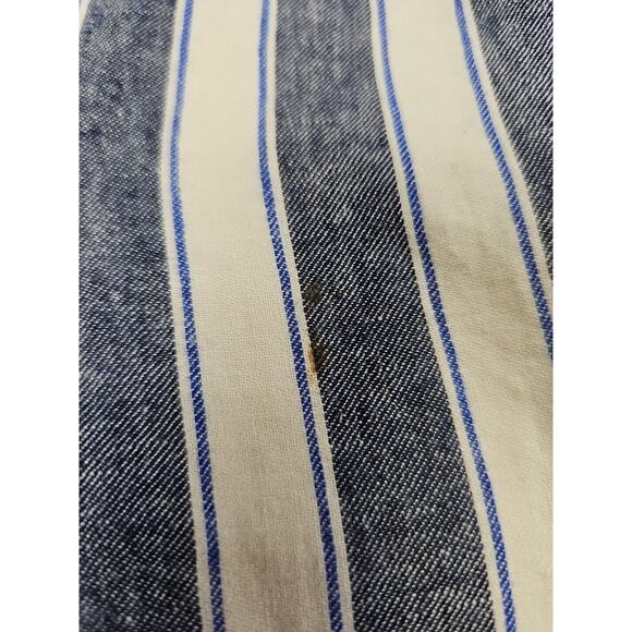 Madewell Pants Womens XXS Linen Blend Cropped Wide Leg Nautical Beachy - Picture 9 of 10